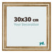 Bilderrahmen 30x30cm Gold Antik MDF Lazio Vorne Messe | Yourdecoration.at