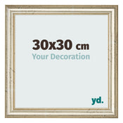 Bilderrahmen 30x30cm Metallglanz MDF Lazio Vorne Messe | Yourdecoration.at