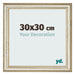 Bilderrahmen 30x30cm Metallglanz MDF Lazio Vorne Messe | Yourdecoration.at
