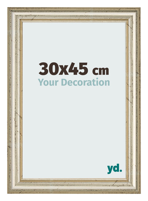 Bilderrahmen 30x45cm Metallglanz MDF Lazio Vorne Messe | Yourdecoration.at