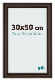 Bilderrahmen 30x50cm Eiche Dunkel MDF Lazio Vorne Messe | Yourdecoration.at