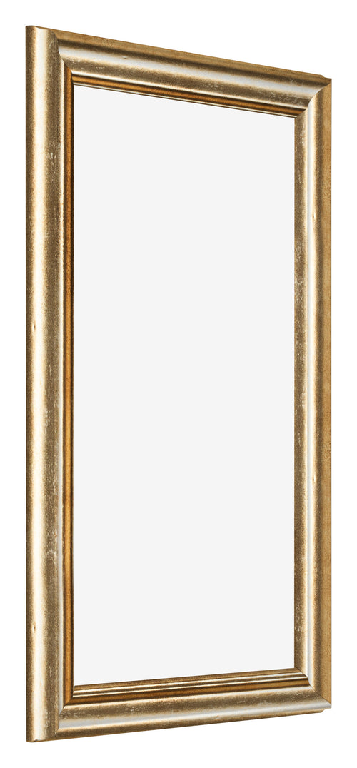 Bilderrahmen 30x50cm Gold Antik MDF Lazio Vorne Schrag | Yourdecoration.at