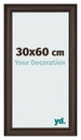 Bilderrahmen 30x60cm Eiche Dunkel MDF Lazio Vorne Messe | Yourdecoration.at