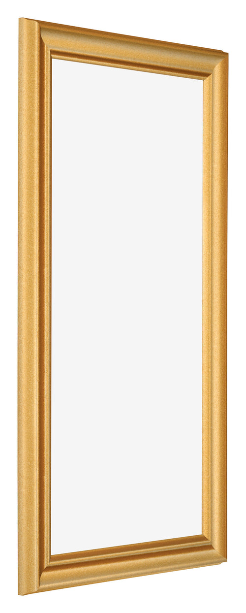 Bilderrahmen 30x60cm Gold Matt MDF Lazio Vorne Schrag | Yourdecoration.at