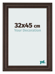 Bilderrahmen 32x45cm Eiche Dunkel MDF Lazio Vorne Messe | Yourdecoration.at