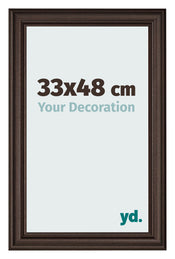 Bilderrahmen 33x48cm Eiche Dunkel MDF Lazio Vorne Messe | Yourdecoration.at