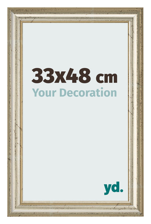 Bilderrahmen 33x48cm Metallglanz MDF Lazio Vorne Messe | Yourdecoration.at