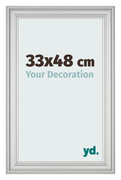 Bilderrahmen 33x48cm Silber Matt MDF Lazio Vorne Messe | Yourdecoration.at
