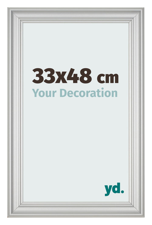 Bilderrahmen 33x48cm Silber Matt MDF Lazio Vorne Messe | Yourdecoration.at