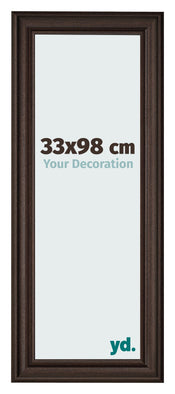 Bilderrahmen 33x98cm Eiche Dunkel MDF Lazio Vorne Messe | Yourdecoration.at