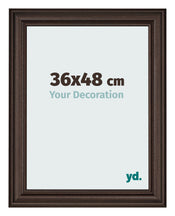Bilderrahmen 36x48cm Eiche Dunkel MDF Lazio Vorne Messe | Yourdecoration.at
