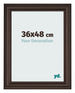 Bilderrahmen 36x48cm Eiche Dunkel MDF Lazio Vorne Messe | Yourdecoration.at