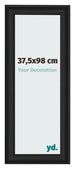 Bilderrahmen 37 5x98cm Schwarz Gemasert MDF Lazio Vorne Messe | Yourdecoration.at
