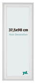 Bilderrahmen 37 5x98cm Weiss Gewischt MDF Lazio Vorne Messe | Yourdecoration.at
