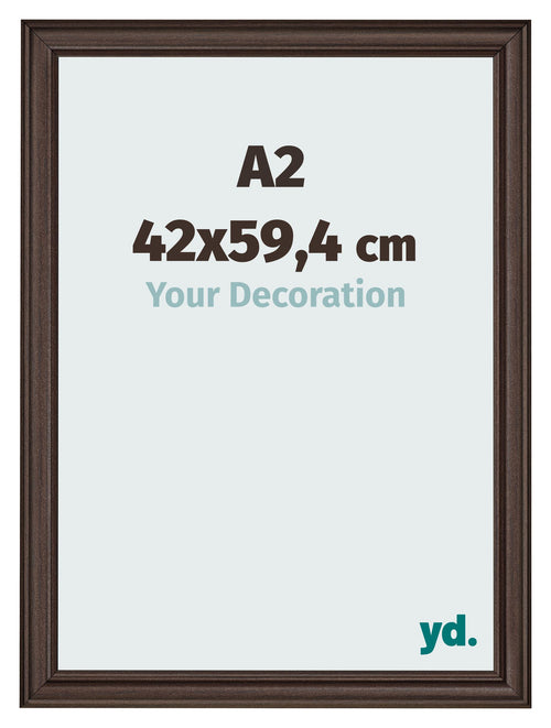 Bilderrahmen 42x59 4cm A2 Eiche Dunkel MDF Lazio Vorne Messe | Yourdecoration.at