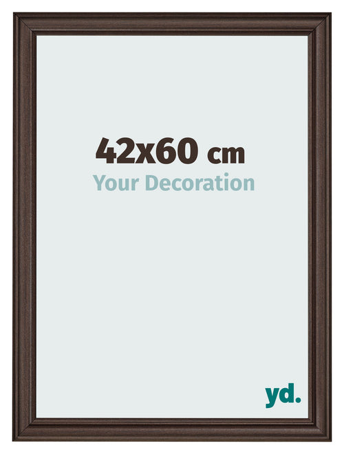 Bilderrahmen 42x60cm Eiche Dunkel MDF Lazio Vorne Messe | Yourdecoration.at