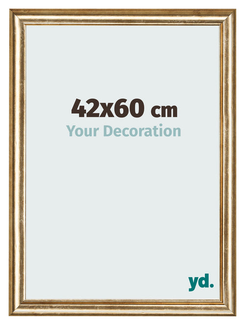 Bilderrahmen 42x60cm Gold Antik MDF Lazio Vorne Messe | Yourdecoration.at