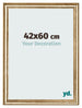 Bilderrahmen 42x60cm Gold Antik MDF Lazio Vorne Messe | Yourdecoration.at