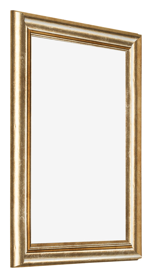 Bilderrahmen 45x60cm Gold Antik MDF Lazio Vorne Schrag | Yourdecoration.at