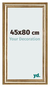 Bilderrahmen 45x80cm Gold Antik MDF Lazio Vorne Messe | Yourdecoration.at