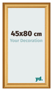 Bilderrahmen 45x80cm Gold Matt MDF Lazio Vorne Messe | Yourdecoration.at