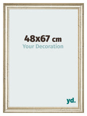 Bilderrahmen 48x67cm Metallglanz MDF Lazio Vorne Messe | Yourdecoration.at