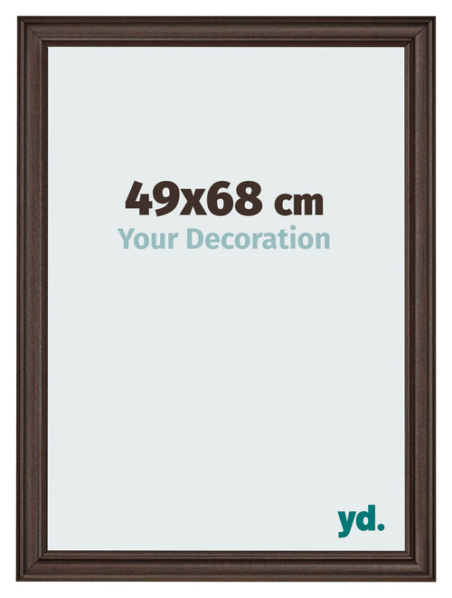 Bilderrahmen 49x68cm Eiche Dunkel MDF Lazio Vorne Messe | Yourdecoration.at