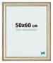 Bilderrahmen 50x60cm Metallglanz MDF Lazio Vorne Messe | Yourdecoration.at