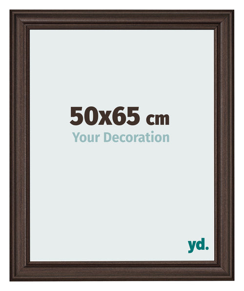 Bilderrahmen 50x65cm Eiche Dunkel MDF Lazio Vorne Messe | Yourdecoration.at