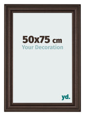 Bilderrahmen 50x75cm Eiche Dunkel MDF Lazio Vorne Messe | Yourdecoration.at