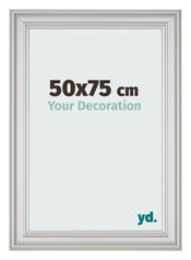 Bilderrahmen 50x75cm Silber Matt MDF Lazio Vorne Messe | Yourdecoration.at