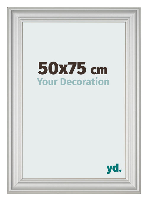 Bilderrahmen 50x75cm Silber Matt MDF Lazio Vorne Messe | Yourdecoration.at