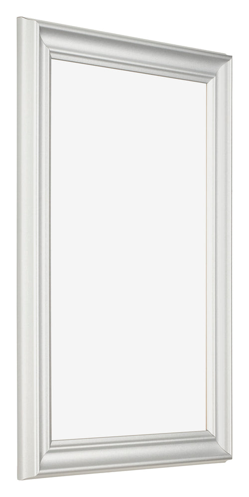 Bilderrahmen 50x75cm Weiss Gewischt MDF Lazio Vorne Schrag | Yourdecoration.at