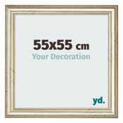 Bilderrahmen 55x55cm Metallglanz MDF Lazio Vorne Messe | Yourdecoration.at