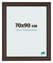 Bilderrahmen 70x90cm Eiche Dunkel MDF Lazio Vorne Messe | Yourdecoration.at