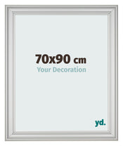 Bilderrahmen 70x90cm Silber Matt MDF Lazio Vorne Messe | Yourdecoration.at