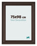Bilderrahmen 75x98cm Eiche Dunkel MDF Lazio Vorne Messe | Yourdecoration.at