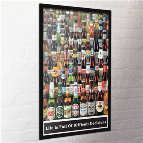 Poster Beers Life Is Full Of Difficult Choices 61x91 5cm PP2400016 2 | Yourdecoration.at