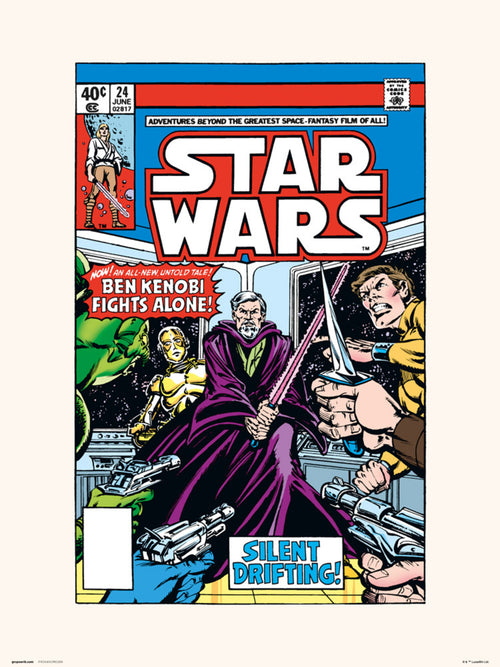 Grupo Erik Star Wars 24 Silent Drifting Kunstdruck 30X40cm | Yourdecoration.at