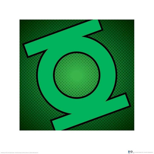 Pyramid DC Comics Green Lantern Symbol Kunstdruck 40x40cm | Yourdecoration.de