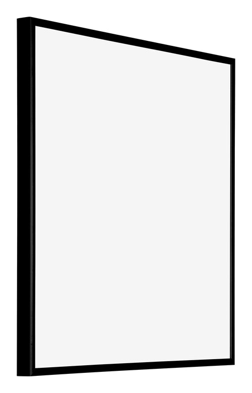 Austin Aluminium Bilderrahmen 25x25cm Schwarz Hochglanz Vorne Schrag | Yourdecoration.at