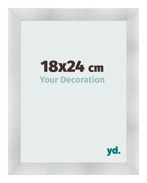 Bilderrahmen 18x24cm Aluminium Gebürstet MDF Pisa Vorne Messe | Yourdecoration.at