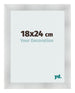 Bilderrahmen 18x24cm Aluminium Gebürstet MDF Pisa Vorne Messe | Yourdecoration.at