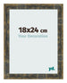 Bilderrahmen 18x24cm Blau Gold Meliert MDF Pisa Vorne Messe | Yourdecoration.at