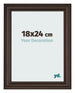 Bilderrahmen 18x24cm Eiche Dunkel MDF Lazio Vorne Messe | Yourdecoration.at