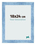 Bilderrahmen 18x24cm Hellblau Gewischt MDF Pisa Vorne Messe | Yourdecoration.at