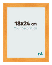 Bilderrahmen 18x24cm Orange MDF Pisa Vorne Messe | Yourdecoration.at