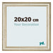Bilderrahmen 20x20cm Metallglanz MDF Lazio Vorne Messe | Yourdecoration.at