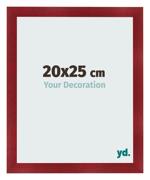 Bilderrahmen 20x25cm Weinrot Gewischt MDF Pisa Vorne Messe | Yourdecoration.at