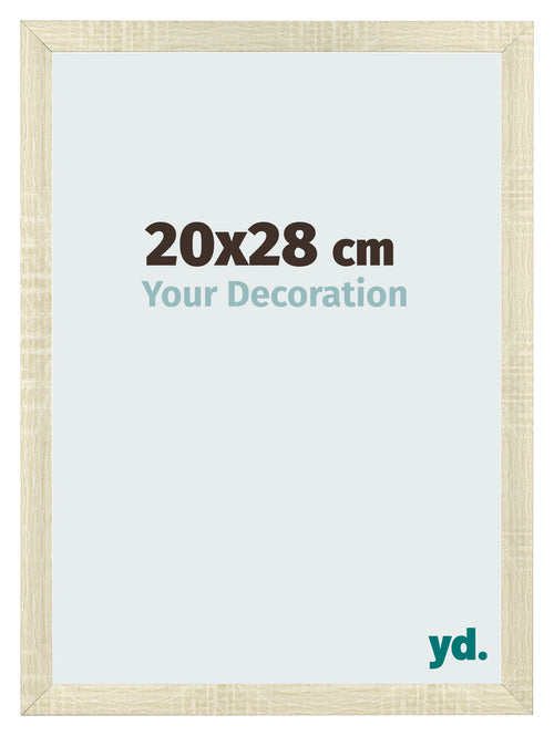 Bilderrahmen 20x28cm Sonoma Eiche MDF Pisa Vorne Messe | Yourdecoration.at